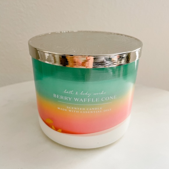 Bath & Body Works Other - Bath & body works Berry waffle cone 3 wick candle